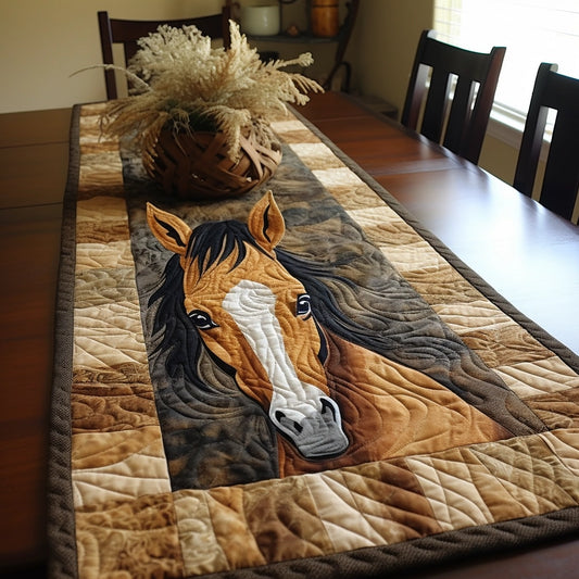 Horse TAI01122316 Quilted Table Runner