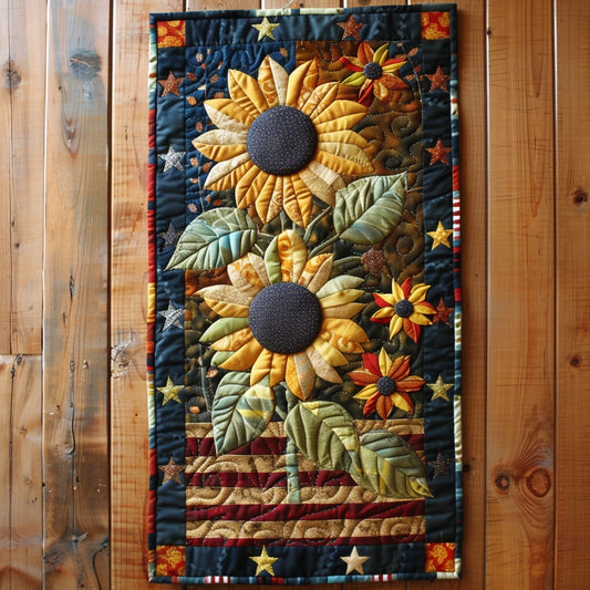 Patriotic Sunflower TAI080324083 Quilted Table Runner