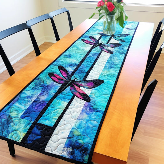 Dragonfly TAI260224431 Quilted Table Runner