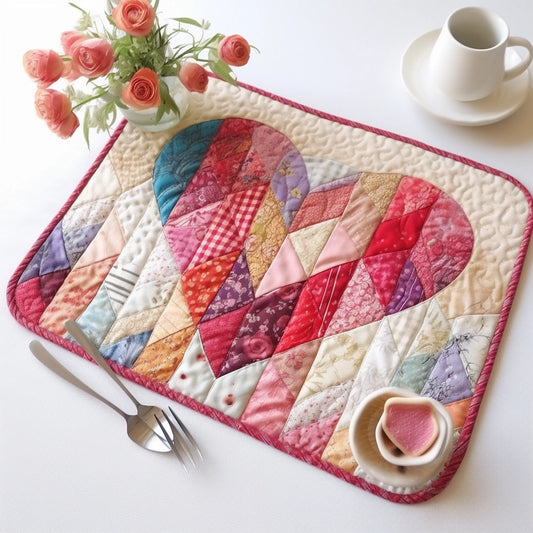 Heart TAI260224244 Quilted Placemats