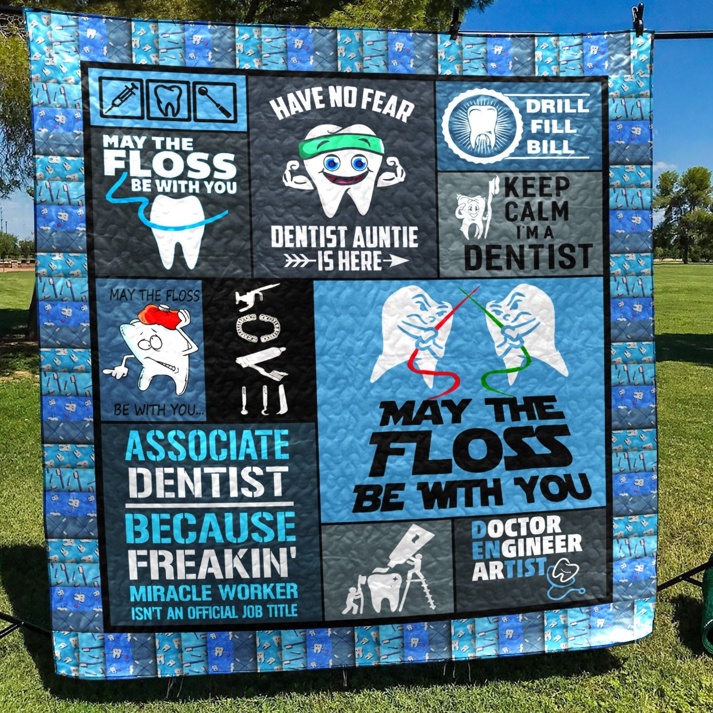 Dentist CG110610 Quilt Blanket