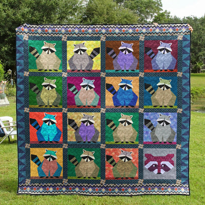 Racoon TL140621 Quilt Blanket