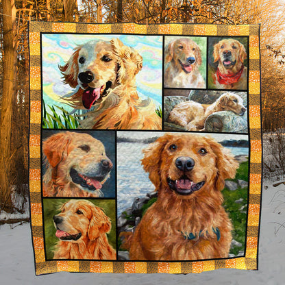 Golden Retriever ML300515 Quilt Blanket