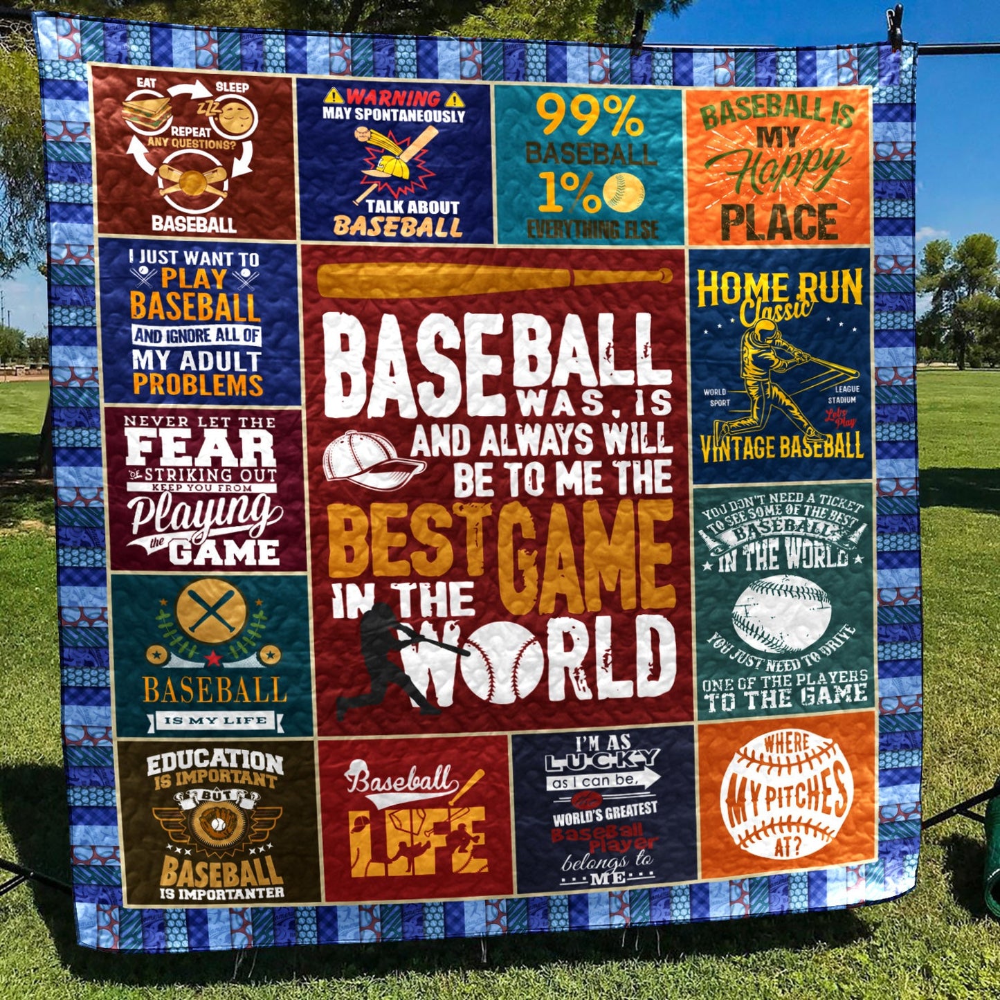 Baseball NX210505 Quilt Blanket