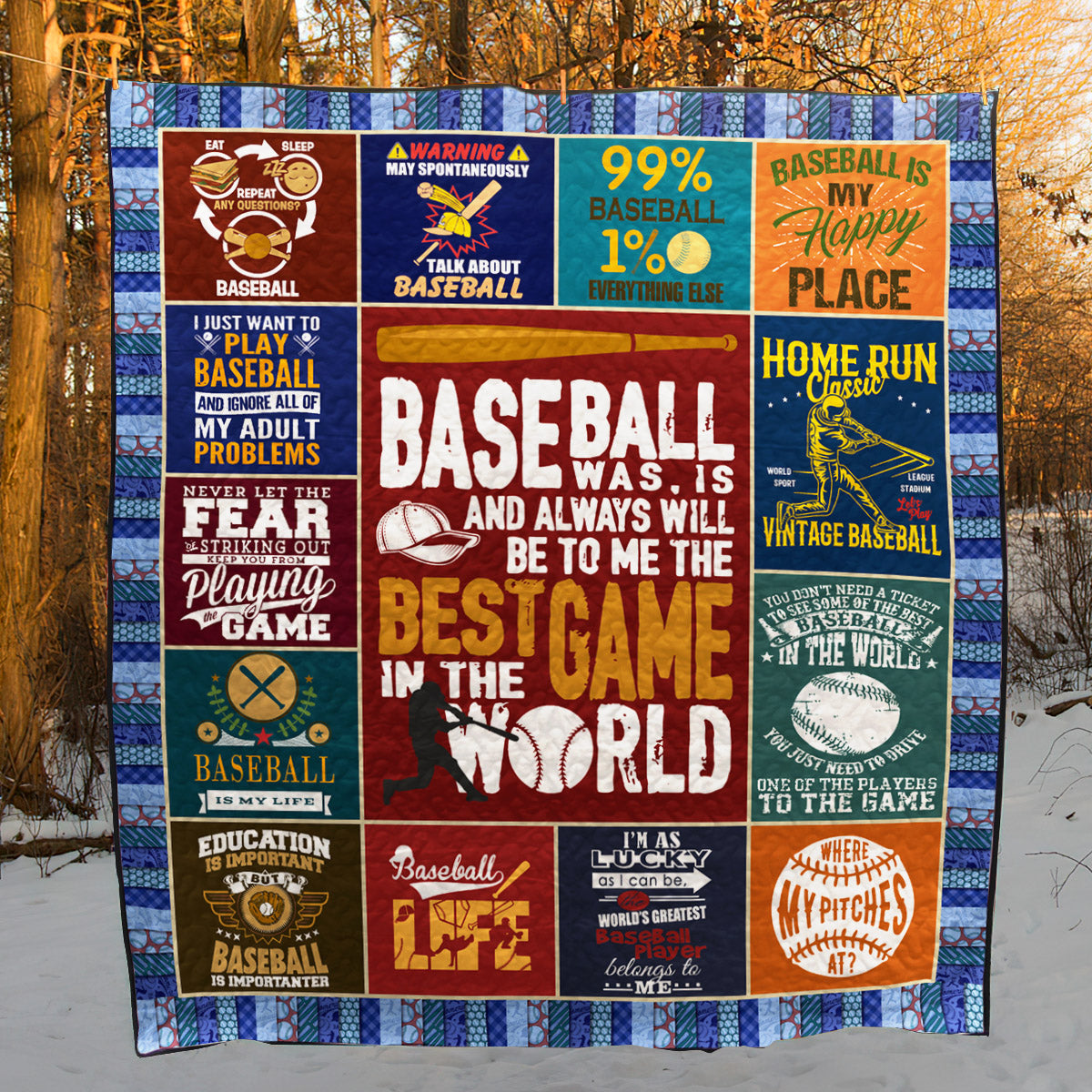 Baseball NX210505 Quilt Blanket