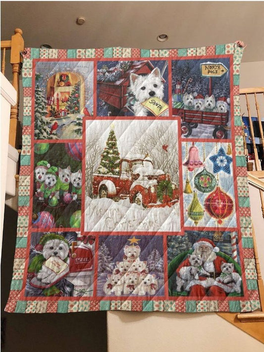 West Highland White Terrier Christmas CLH2511216Q Quilt Blanket