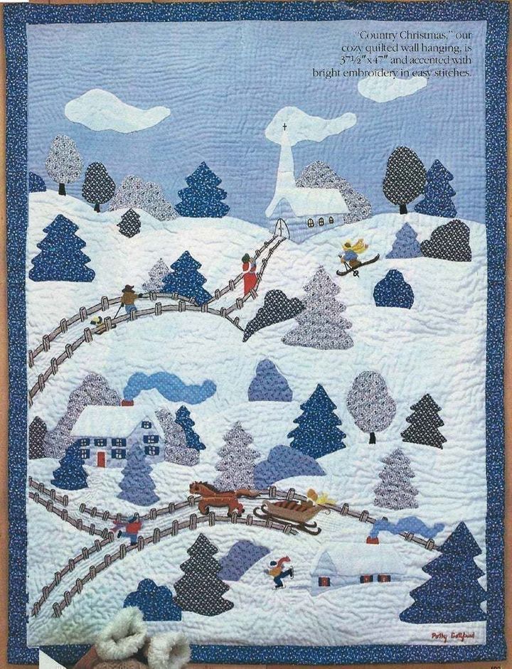 Christmas Village CLM270653 Quilt Blanket