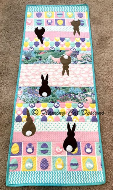 Bunny CLA271223031 Quilted Table Runner