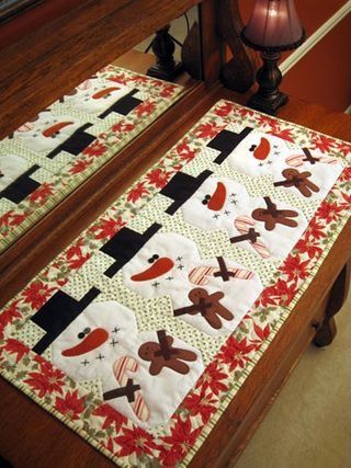 Snowman CLA20112356 Quilted Table Runner