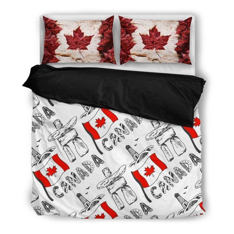 CANADA FLAG BLACK CLA24100133B Bedding Sets