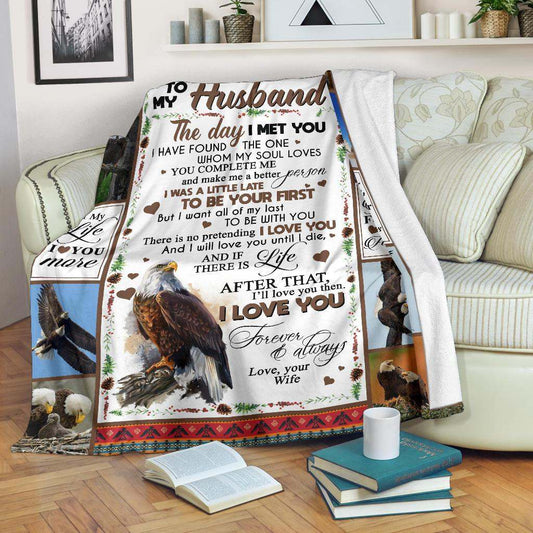 TO MY HUSBAND CLA25100839F Sherpa Fleece Blanket