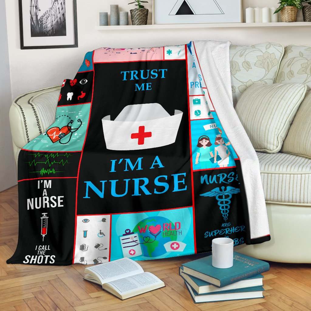 Nurse CLA25100346F Sherpa Fleece Blanket