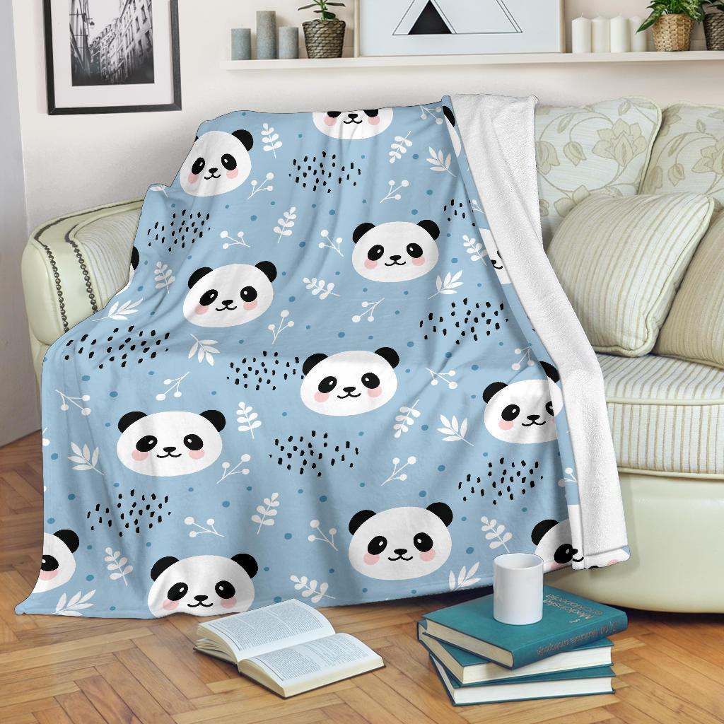 Cute panda pattern CLA2810791F Sherpa Fleece Blanket