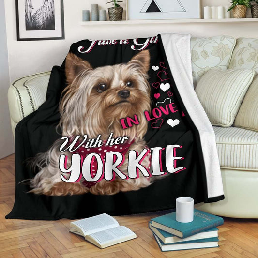 Yorkie CLA2810050F Sherpa Fleece Blanket