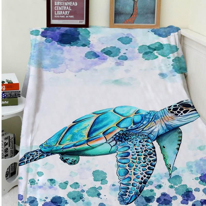 Sea Turtle CLA2810003F Sherpa Fleece Blanket