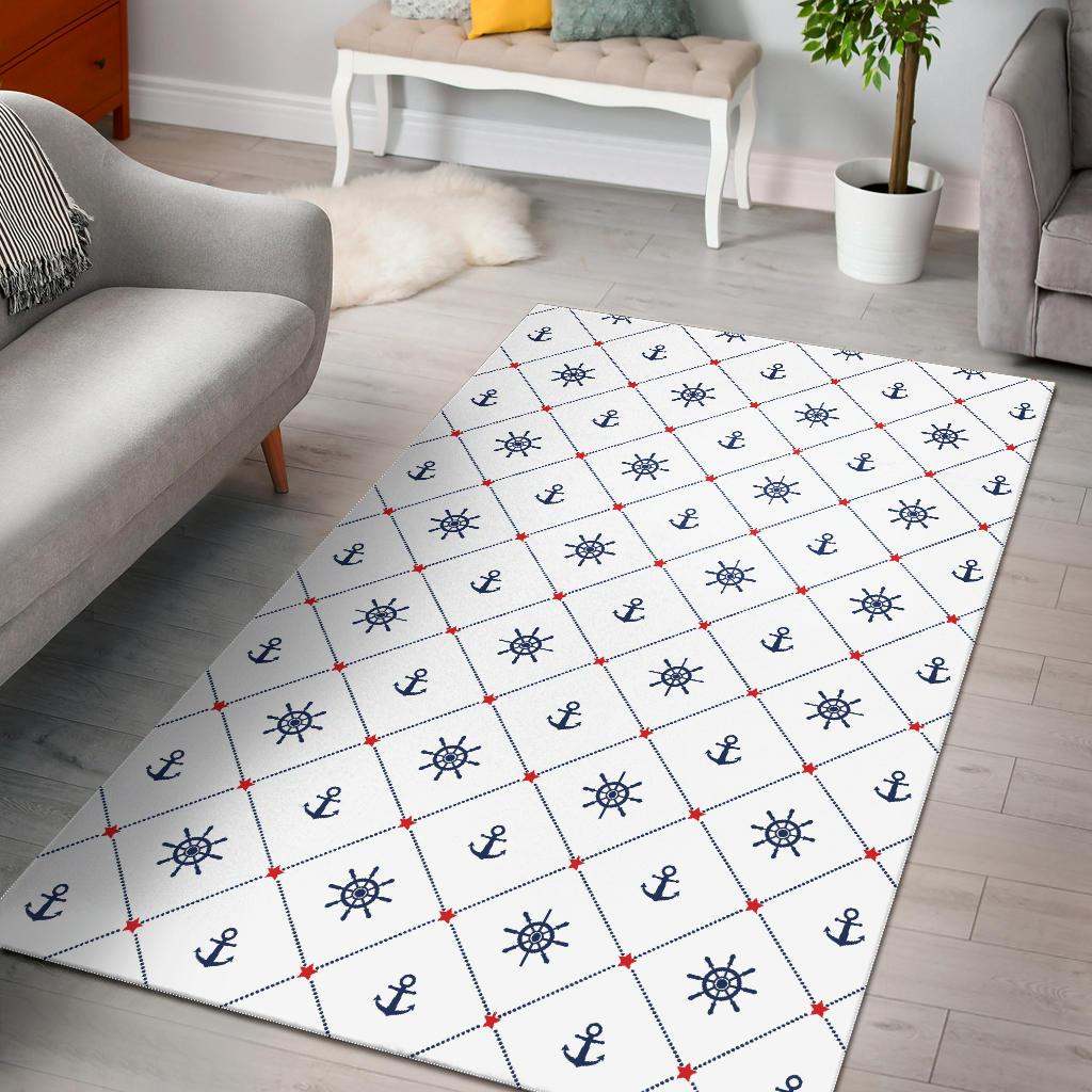 Anchor rudder nautical design pattern CLA2810120R Rug