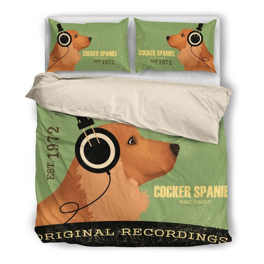 Cocker Spaniel Headphones CLA29100932B Bedding Sets