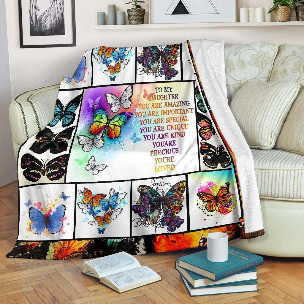 Butterflies CLA3110063F Sherpa Fleece Blanket