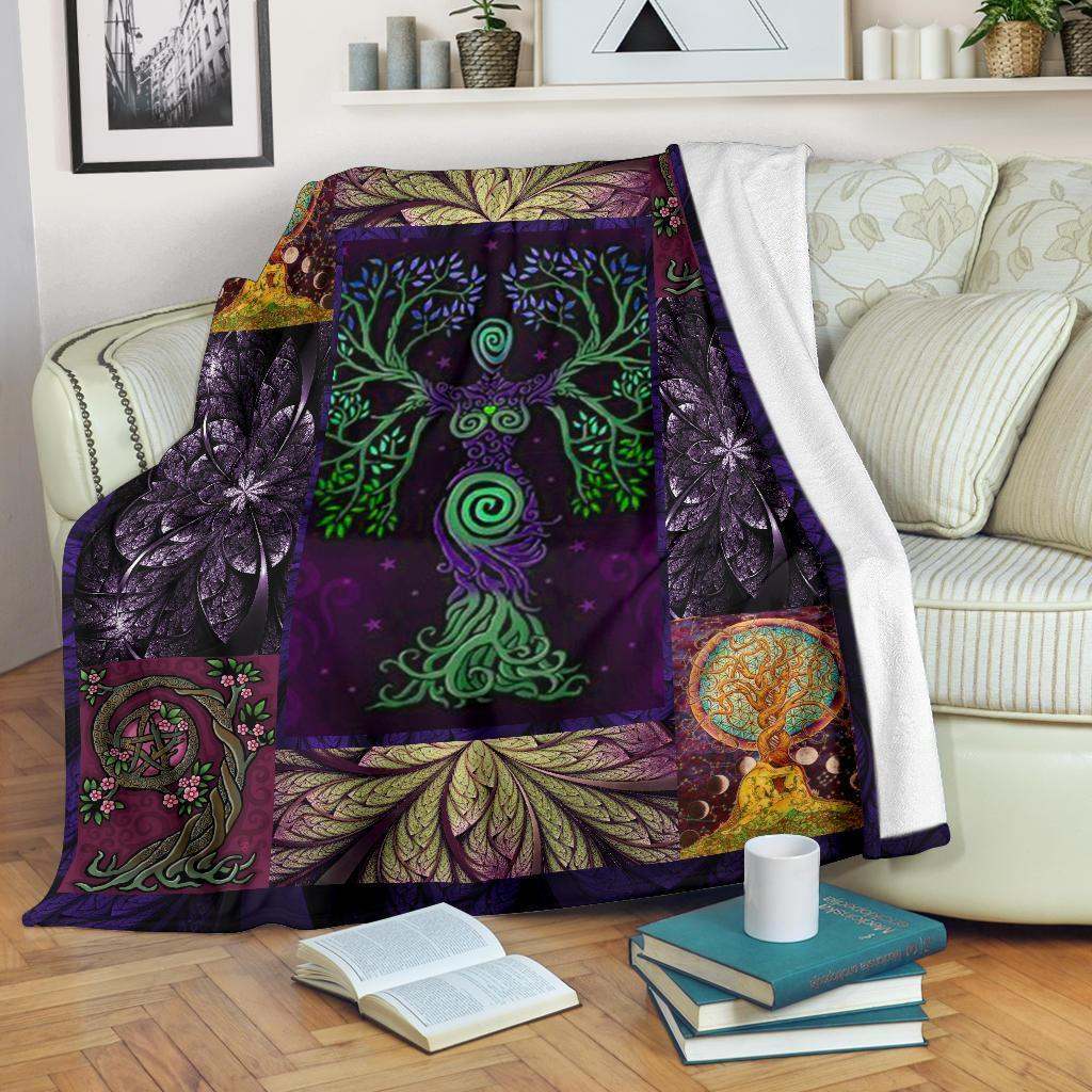 Artistic Tree of Life CLA3110074F Sherpa Fleece Blanket