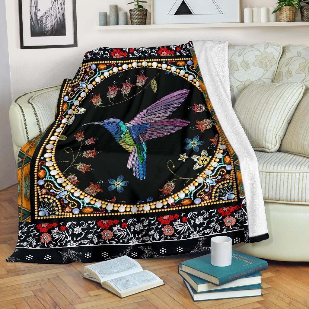 Artistic Humming Bird CLA3110065F Sherpa Fleece Blanket