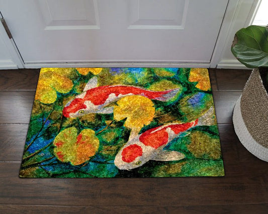 Koi Fish DT0111069D Non-slip Door mats