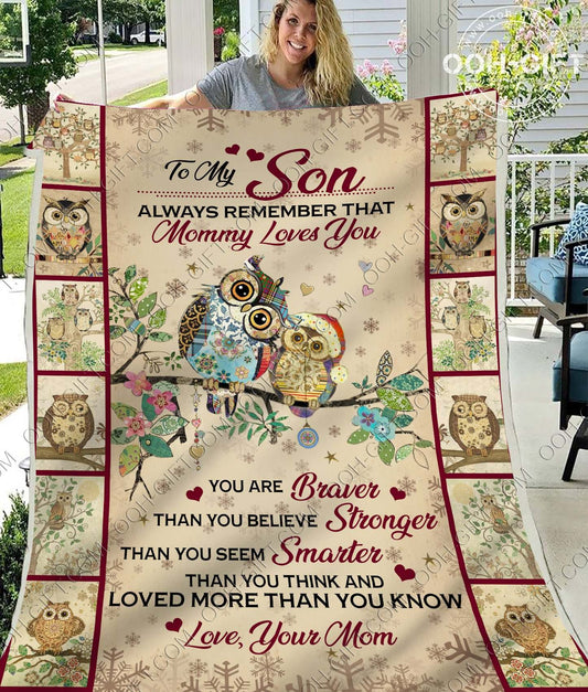 Son Owl CLA01110231F Sherpa Fleece Blanket