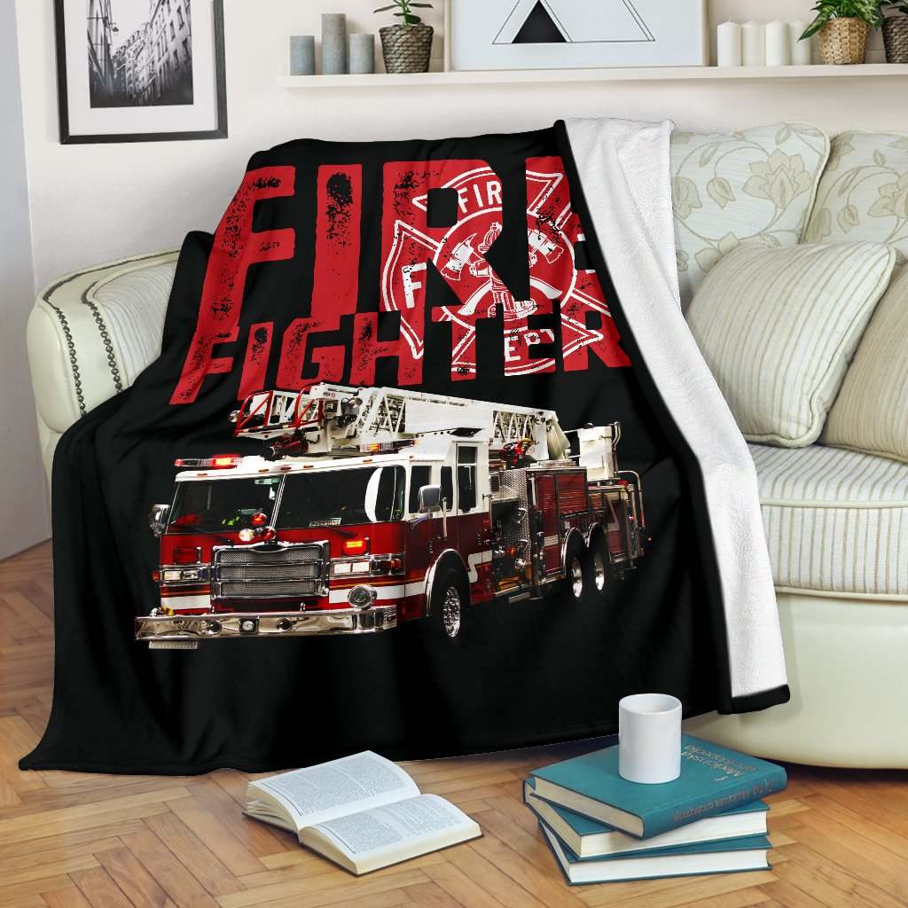 Fire Fighter CLA01111005F Sherpa Fleece Blanket