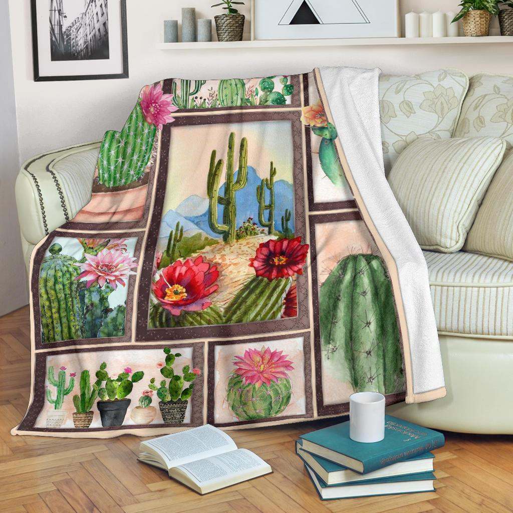 CACTUS CLA01110472F Sherpa Fleece Blanket