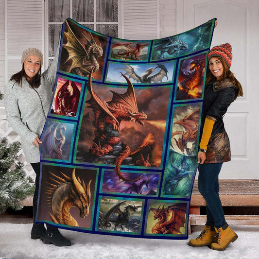 DRAGON CLA01110574F Sherpa Fleece Blanket