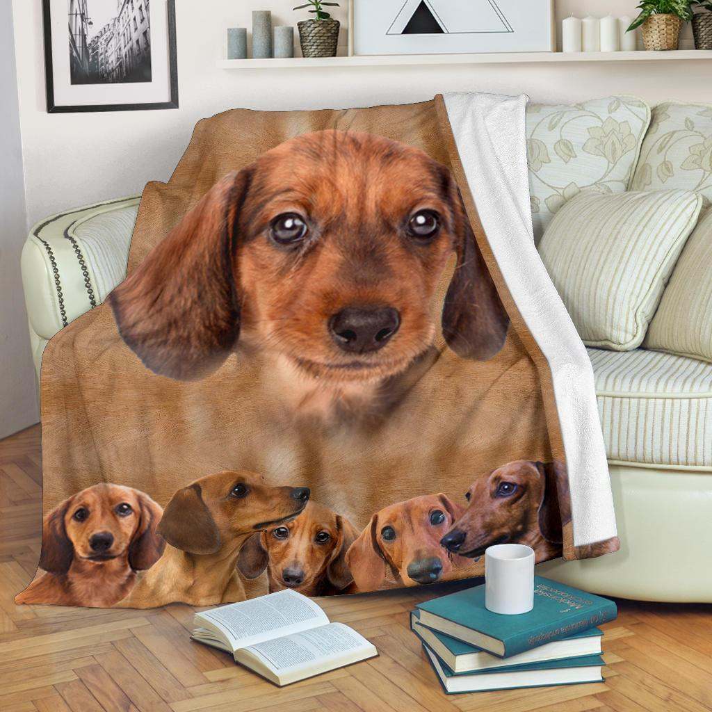 DACHSHUND CLA01110522F Sherpa Fleece Blanket