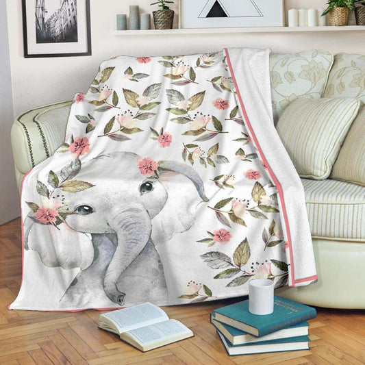 ELEPHANT CLA01110767F Sherpa Fleece Blanket