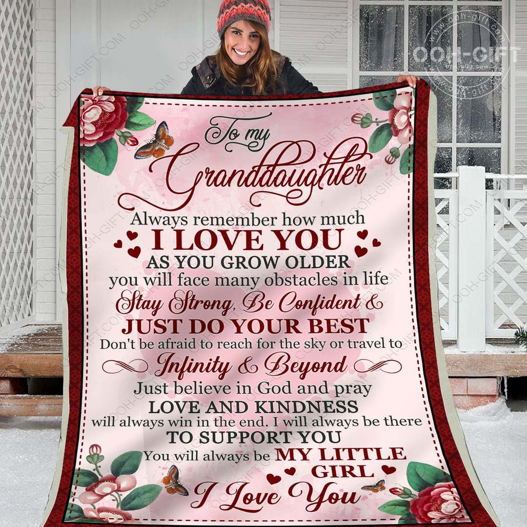 My Confident Granddaughter CLA01110346F Sherpa Fleece Blanket