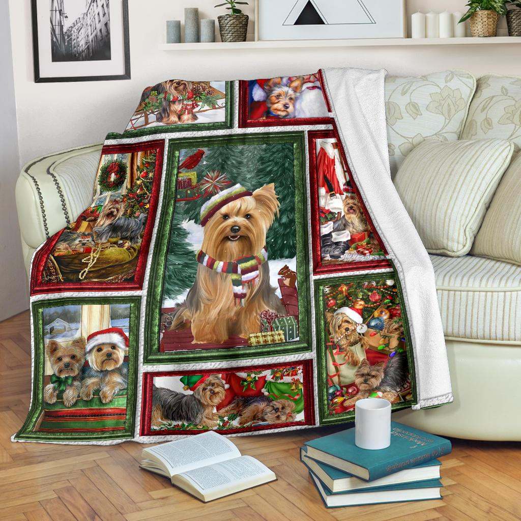 CHRISTMAS YORKSHIRE CLA01110616F Sherpa Fleece Blanket