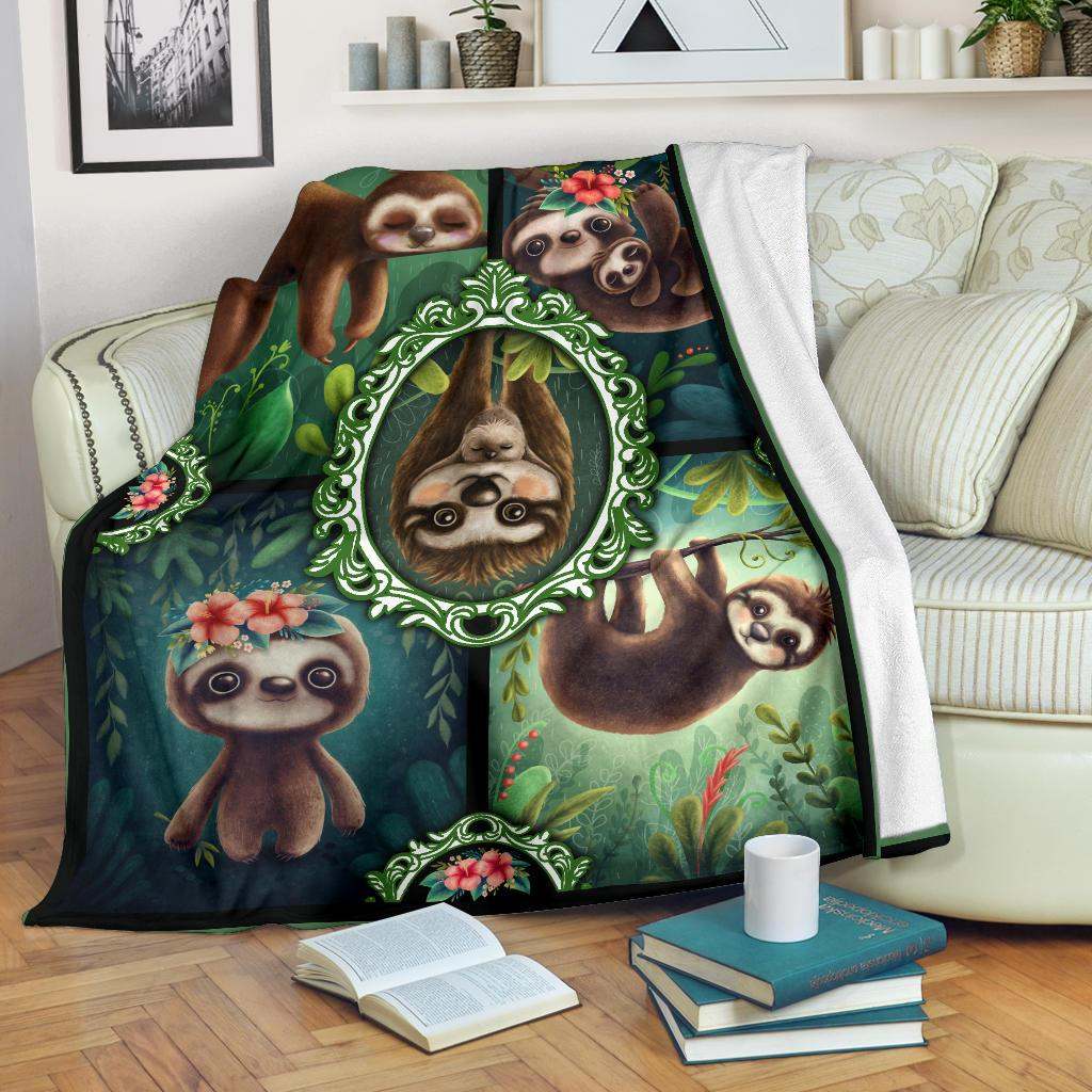 SLOTH CLA01110638F Sherpa Fleece Blanket