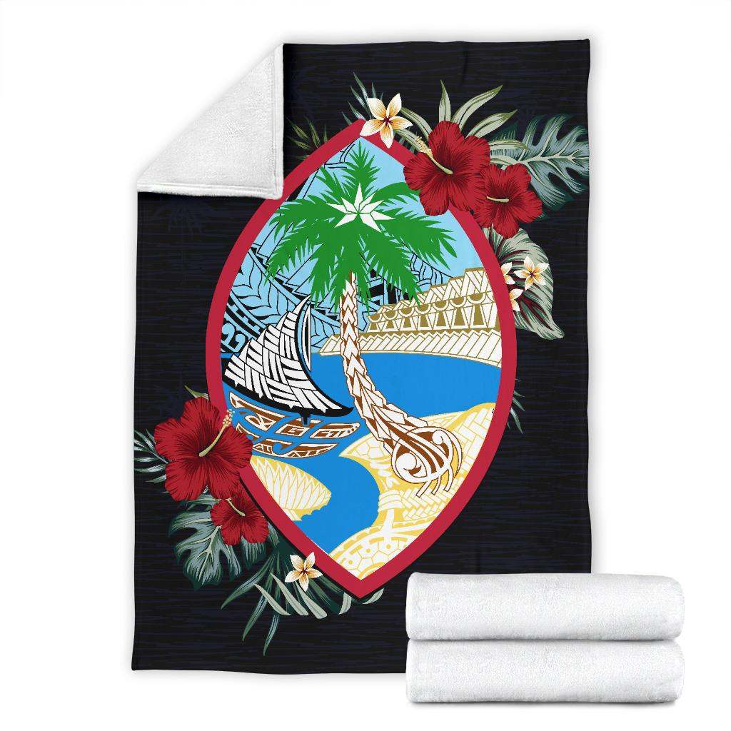 Guam Hibiscus CLA0411026F Sherpa Fleece Blanket