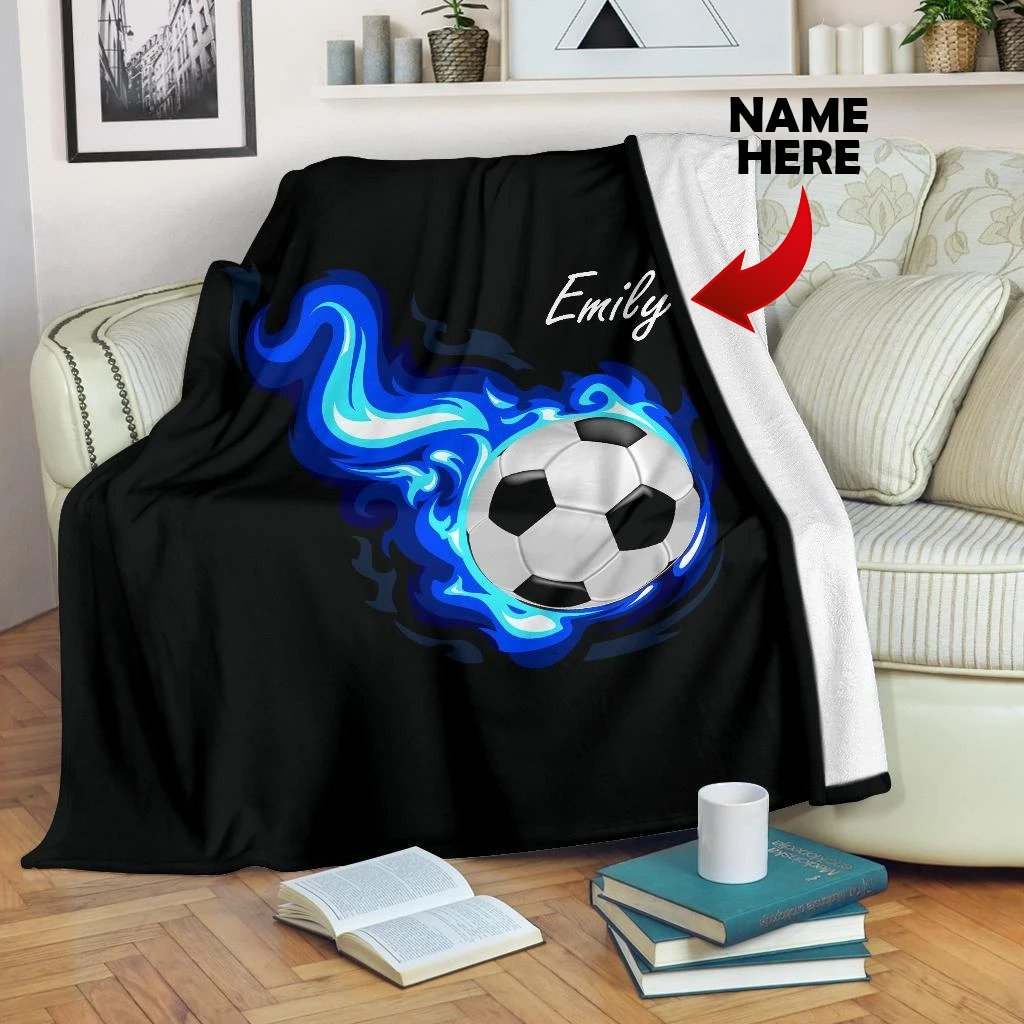 Soccer CLA0411404F Sherpa Fleece Blanket