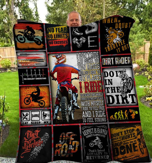 Motocross CLA0411264F Sherpa Fleece Blanket