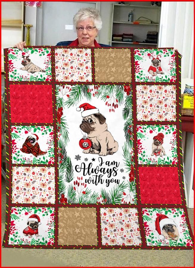 Pug Christmas CLA0411118F Sherpa Fleece Blanket