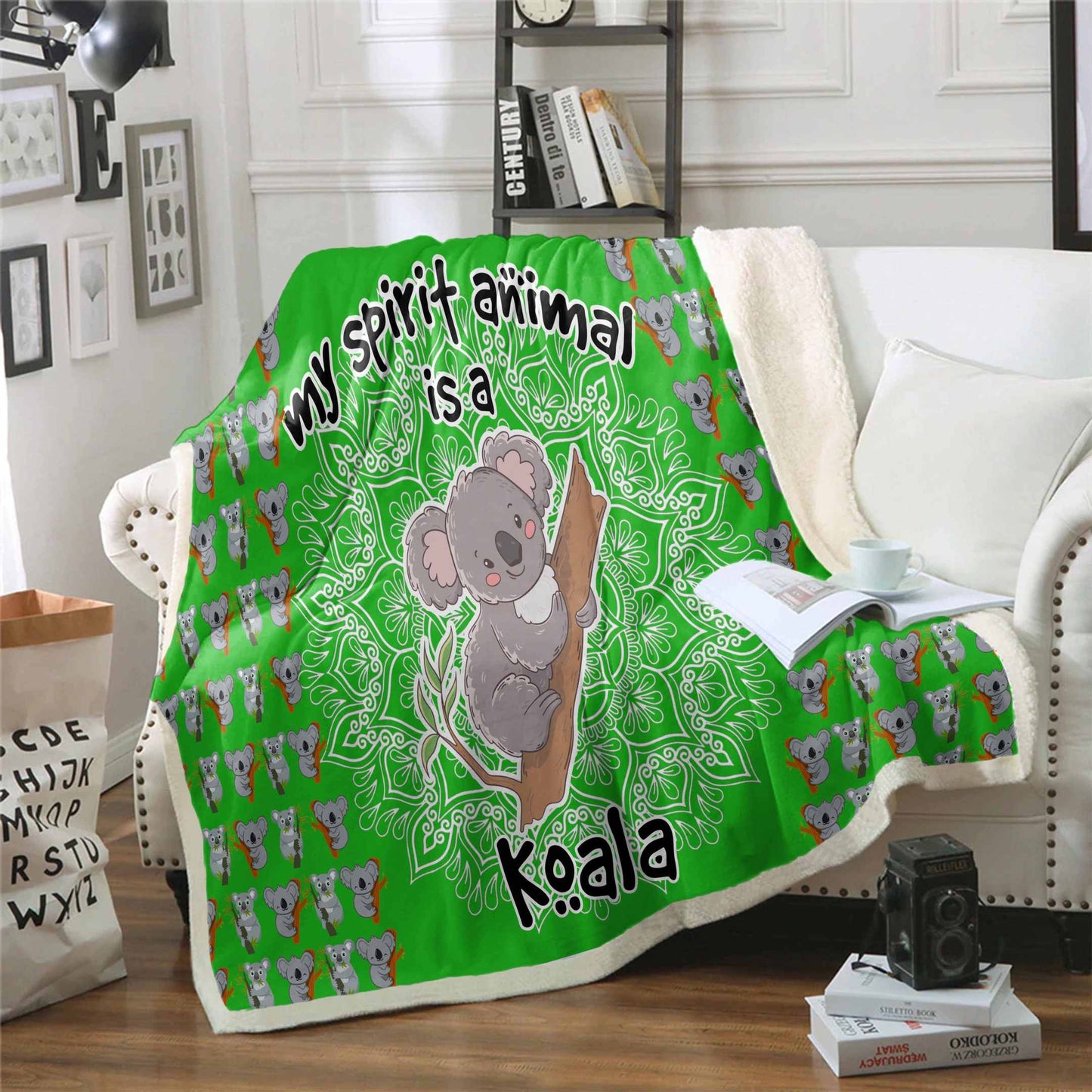 Koala Is My Spirit Animal CLA07110092F Sherpa Fleece Blanket