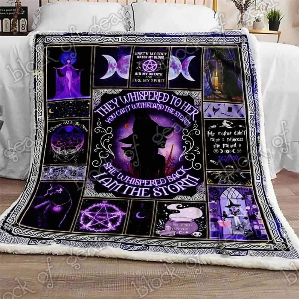 I Am The Storm Witch CLA07110732F Sherpa Fleece Blanket