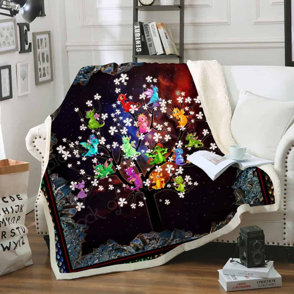 Baby Dragon CLA07111038F Sherpa Fleece Blanket