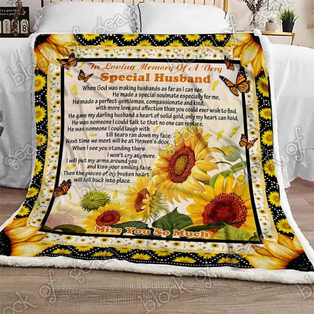 In Loving Memory Of A Very Special Husband CLA07111198F Sherpa Fleece Blanket