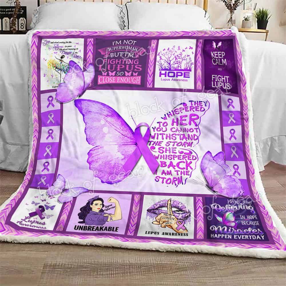 Lupus Warrior CLA07110992F Sherpa Fleece Blanket