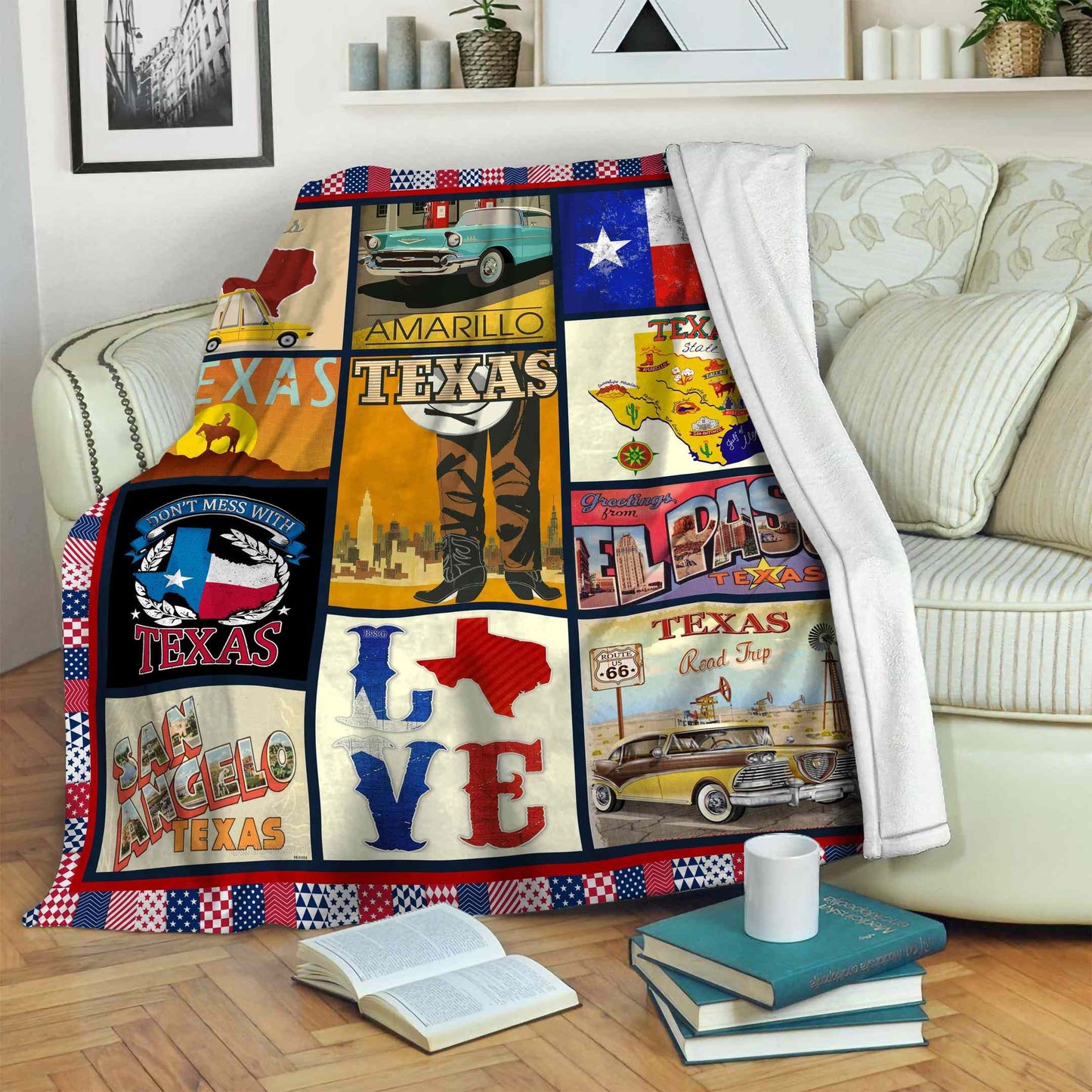 Texas CLA07110292F Sherpa Fleece Blanket