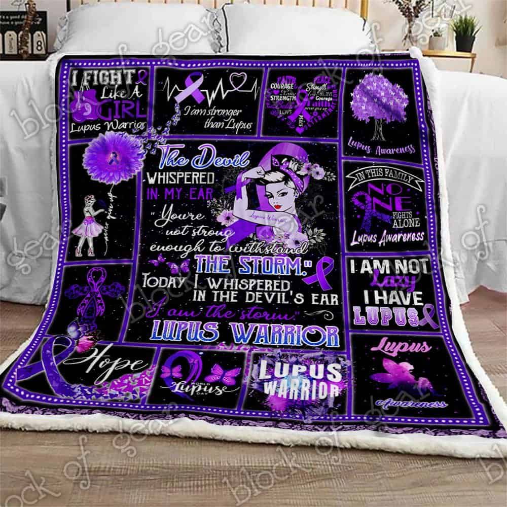 Lupus Warrior I Am The Storm CLA07110653F Sherpa Fleece Blanket