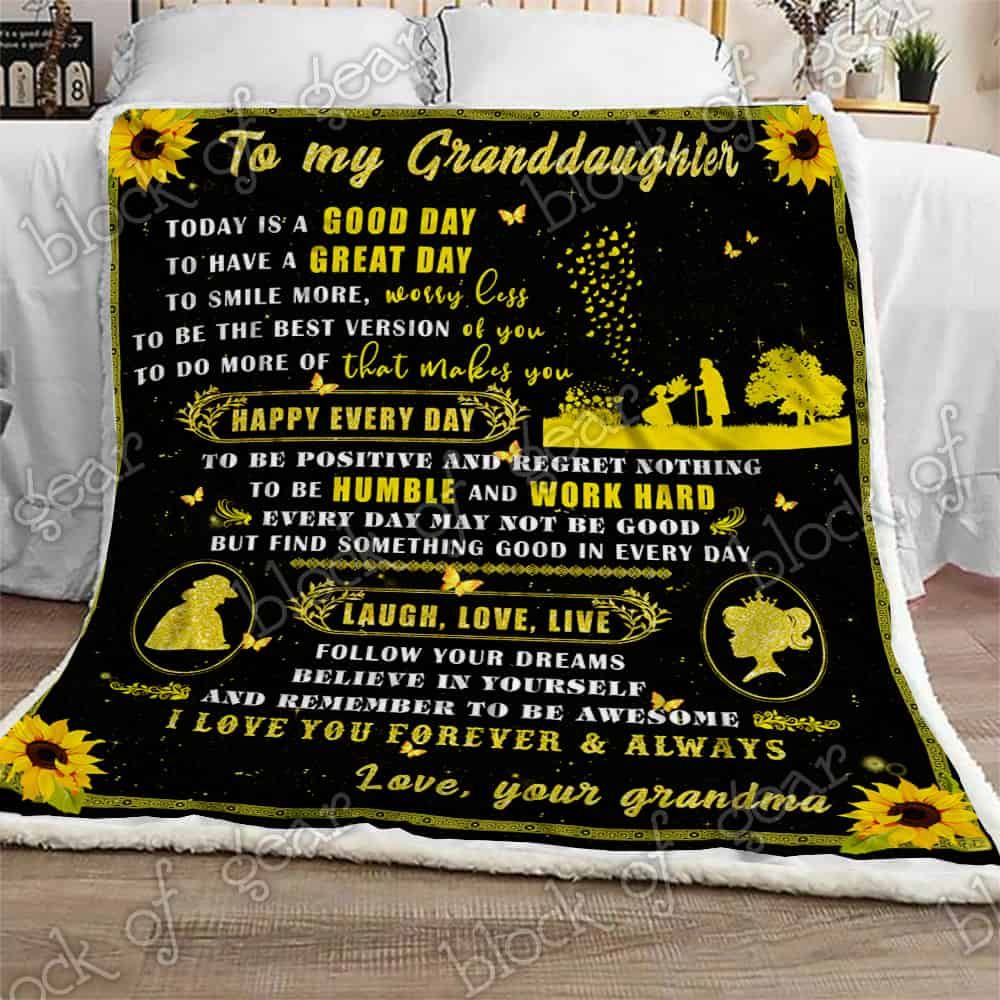 To My Granddaughter CLA07111032F Sherpa Fleece Blanket