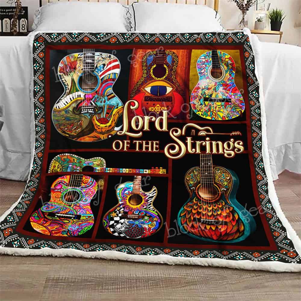 Lord Of The Strings Guitar CLA08110049F Sherpa Fleece Blanket