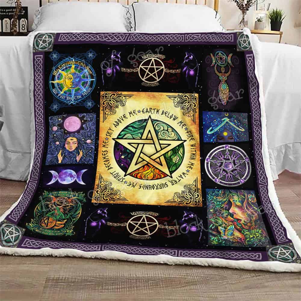 Wiccan CLA08110401F Sherpa Fleece Blanket