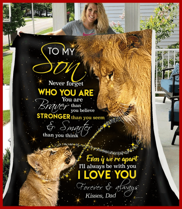 Never Forget Son CLM0811140S Sherpa Fleece Blanket