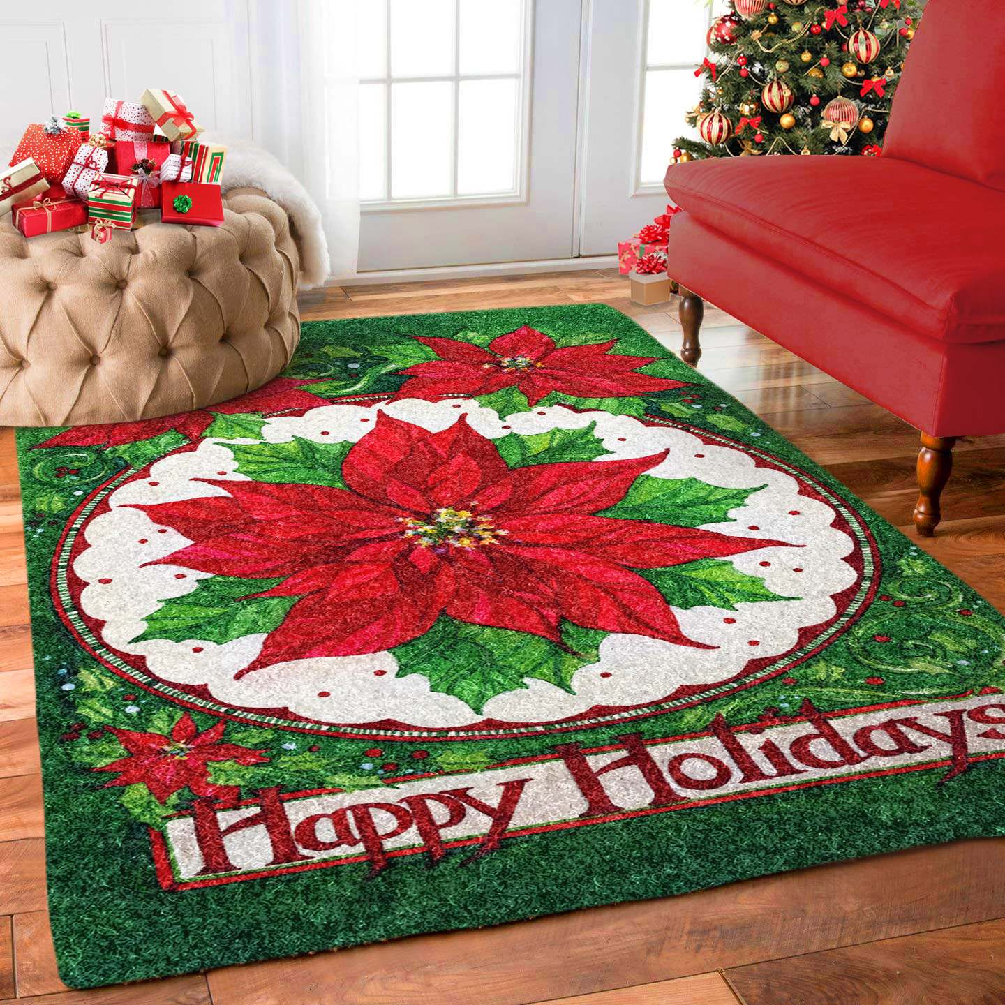 Poinsettia TN0811128M Rug